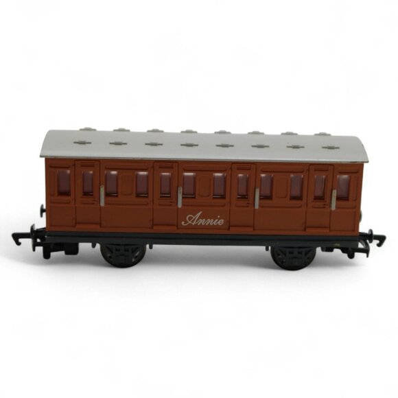 Thomas & Friends Annie Passenger Coach Train Toy Model Brown & Gray Plastic Comp - Picture 4 of 7